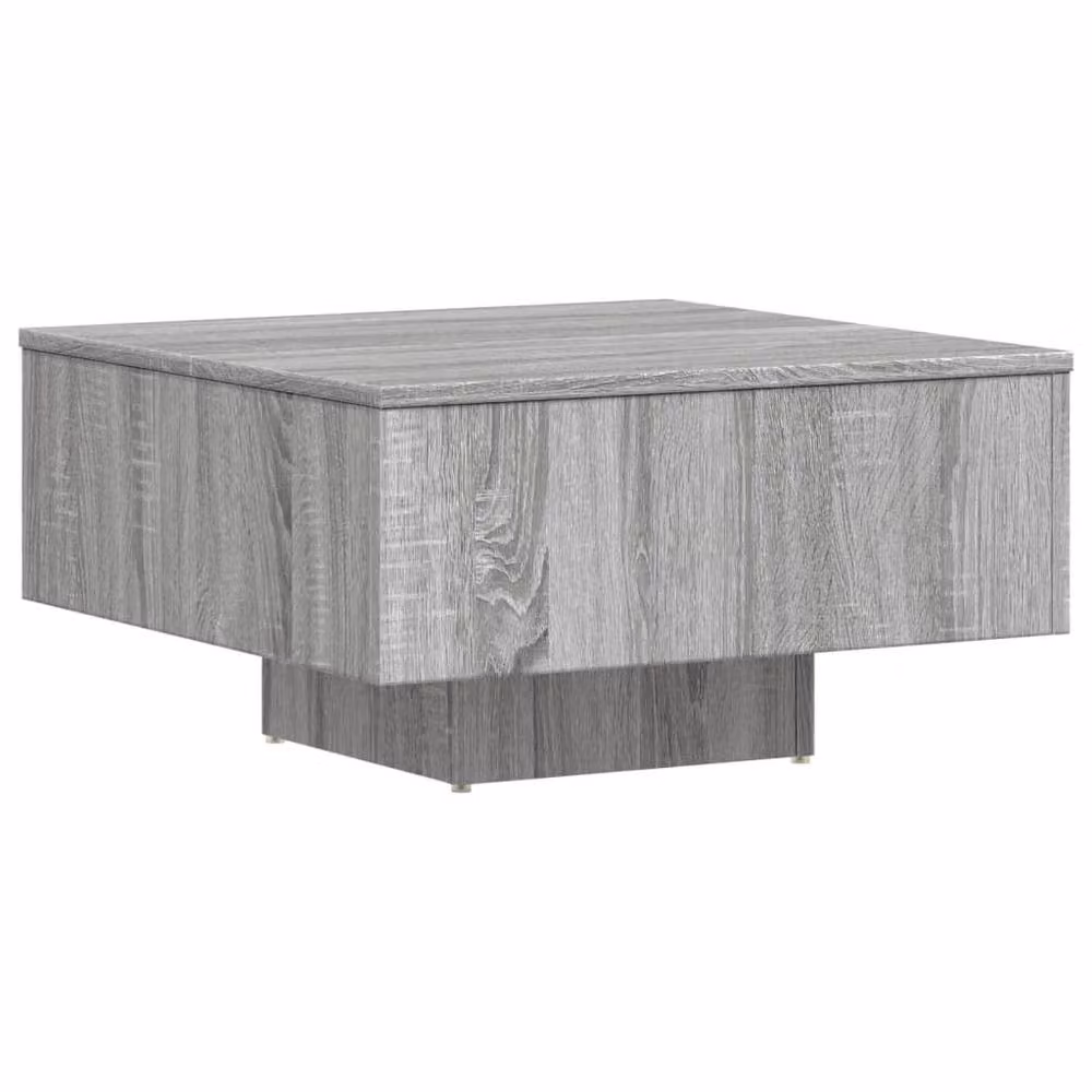 Berkfield Home Modern Square Coffee Table in Grey, W/D/H: 60 x 60 x 31.5 cm – 3