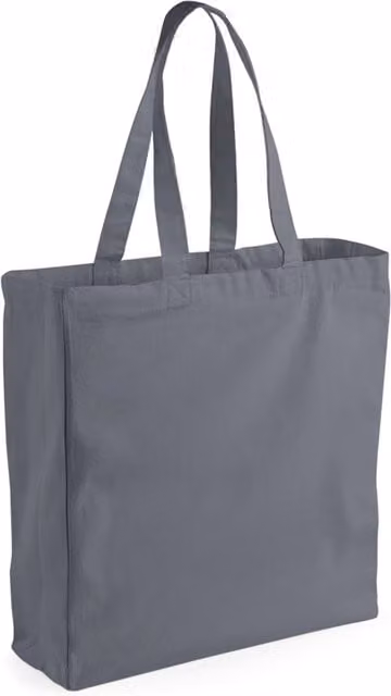 Westford Mill Classic Canvas Shopper in Mid Grey – 1