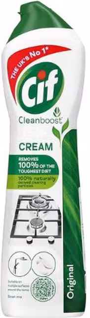Cif Cream Cleanboost White Original Surface Cleaner - White