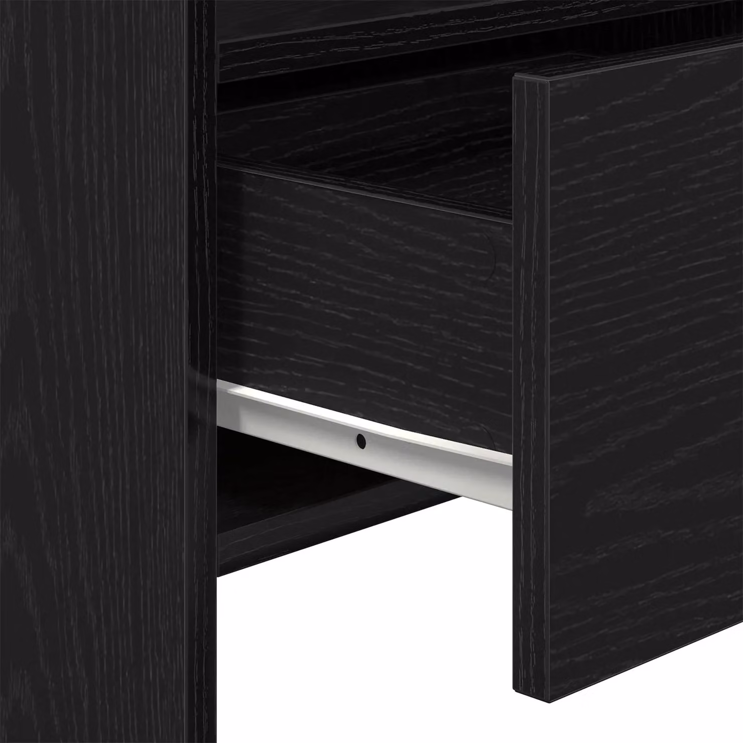 Berkfield Home Black Oak Sideboard in Black Engineered Wood, W/D/H: 105 x 30 x 70 cm – 4