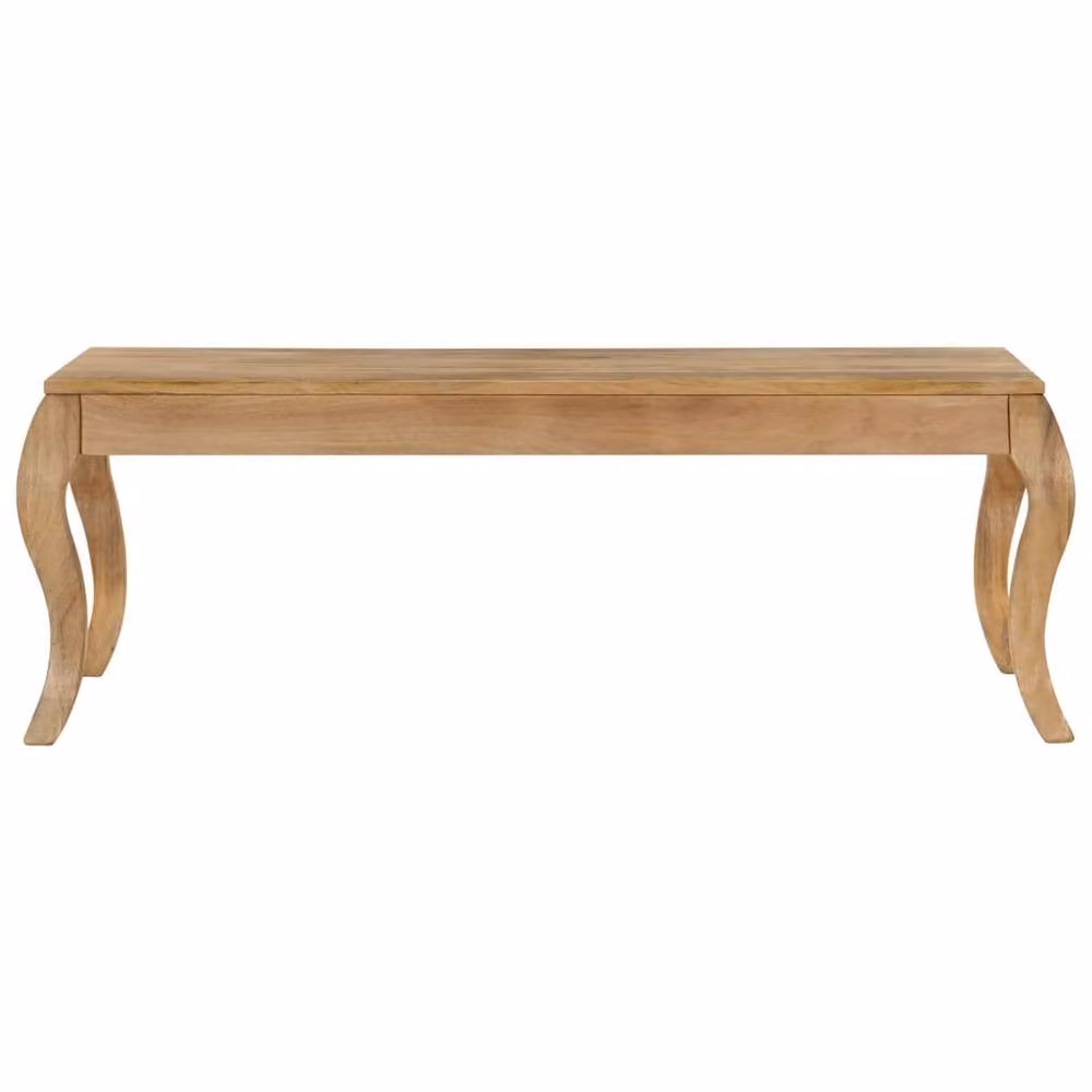 Berkfield Home Brown Solid Mango Wood Rectangular Coffee Table W/D/H: 110 x 60 x 40 cm – 1