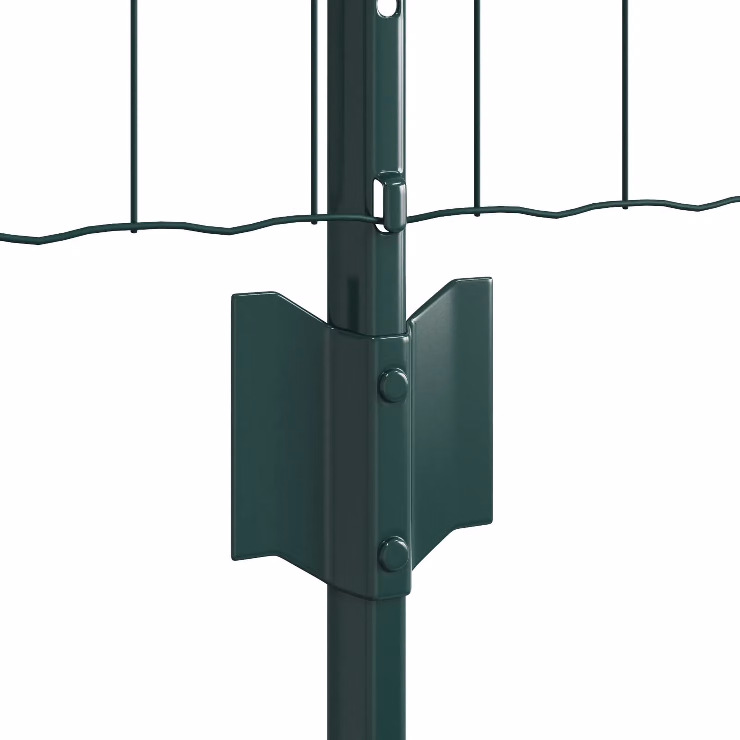 Berkfield Home Euro Fence Steel Mesh with 5 U-Profile Posts, Green, 0.8 x 10 m – 3
