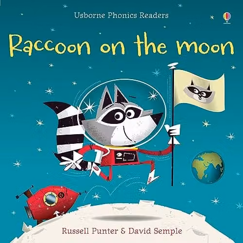 Usborne Raccoon on the Moon Phonics Readers Multicolour Paper Book