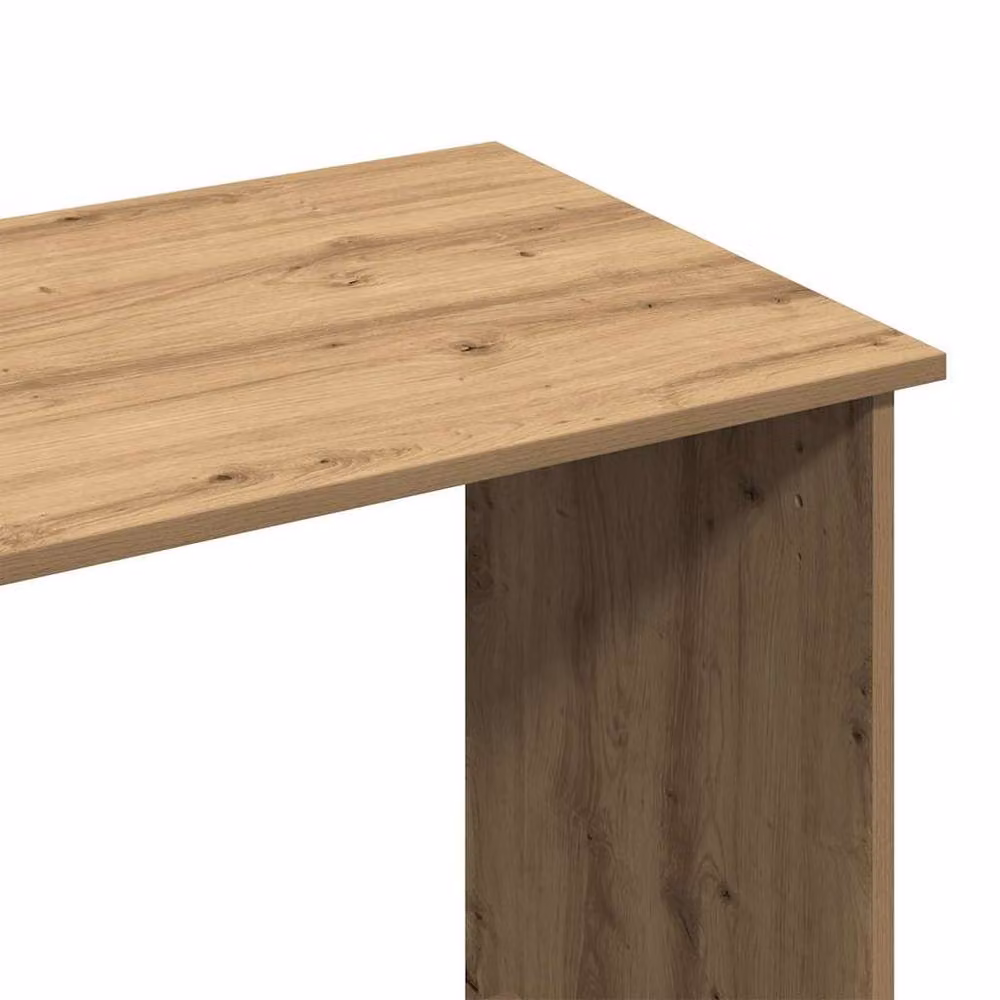 Berkfield Home Artisan Oak Writing Desk in Brown, W/D/H: 102 x 50 x 75 cm – 5