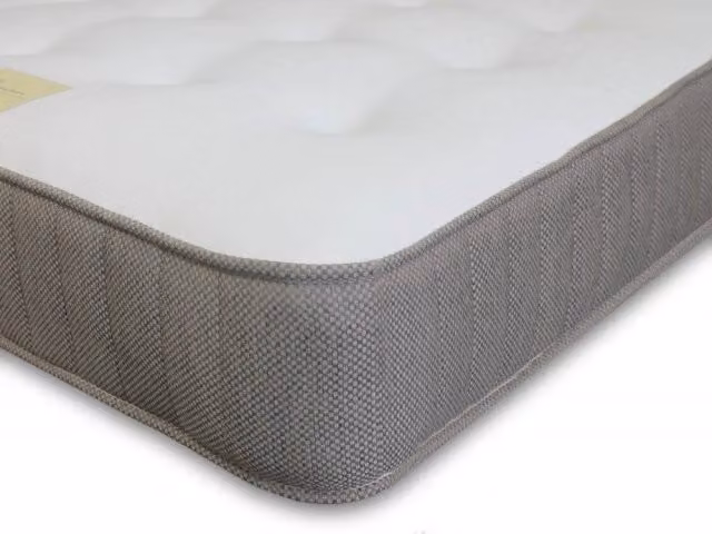 Shire Beds Roma Orthopaedic Bonell Spring Mattress in White and Grey, W/D/H: 180 x 200 cm
