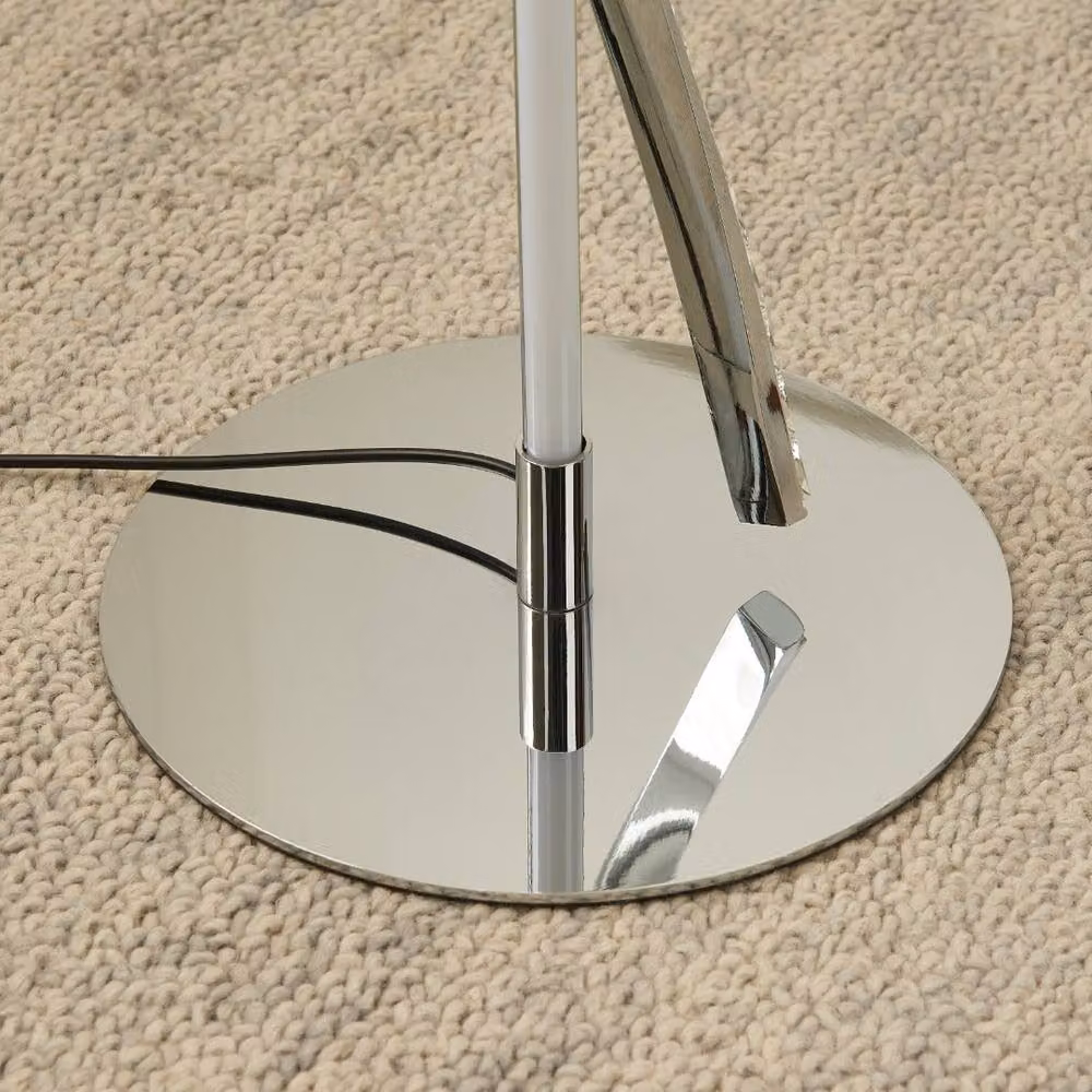 Pagazzi Hyde Chrome and Crystal LED Floor Lamp in Silver – 2
