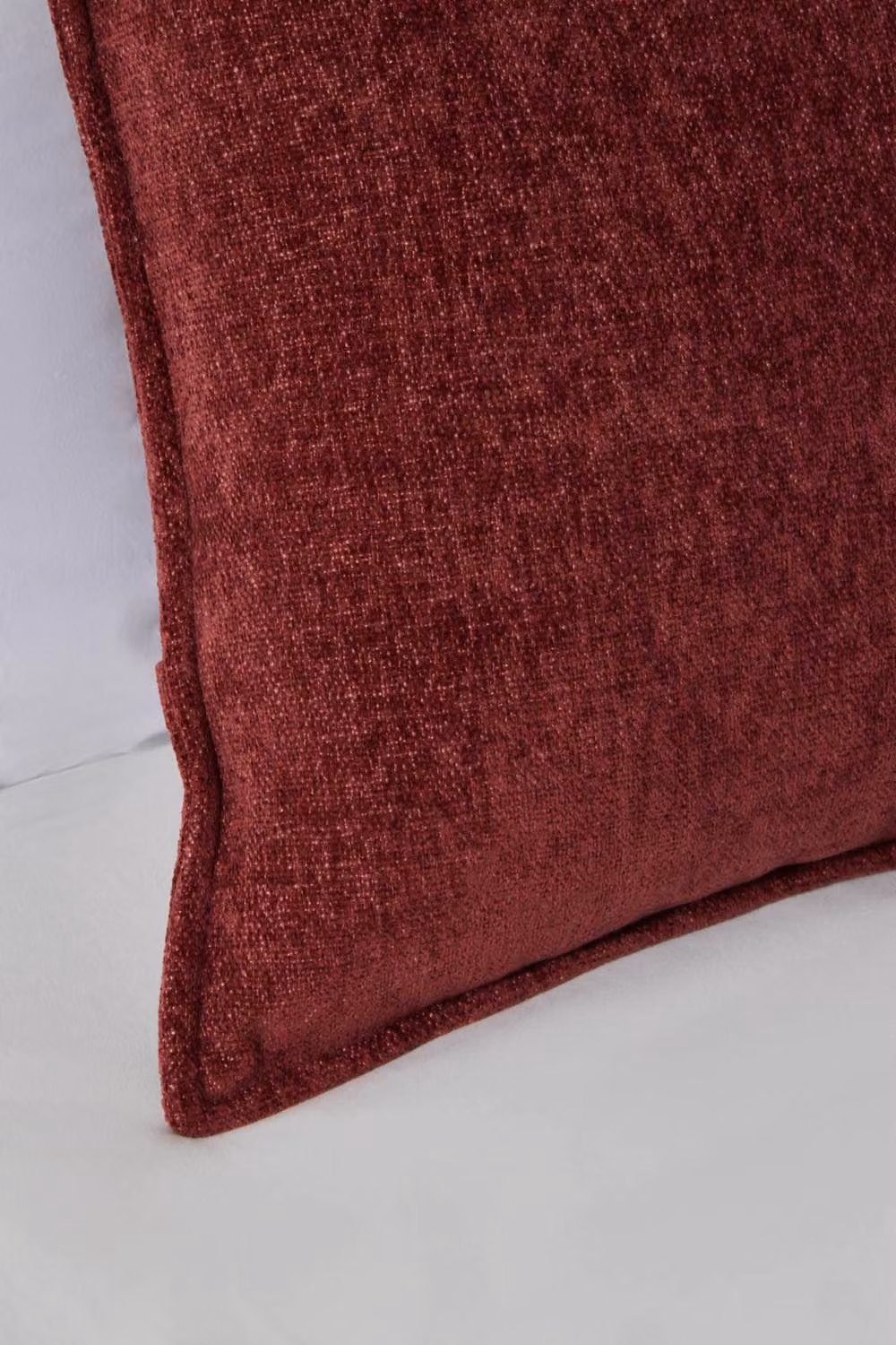 BHS Oxford Red Chenille Square Cushion, W/D/H: 45 x 45 x 45 cm – 2