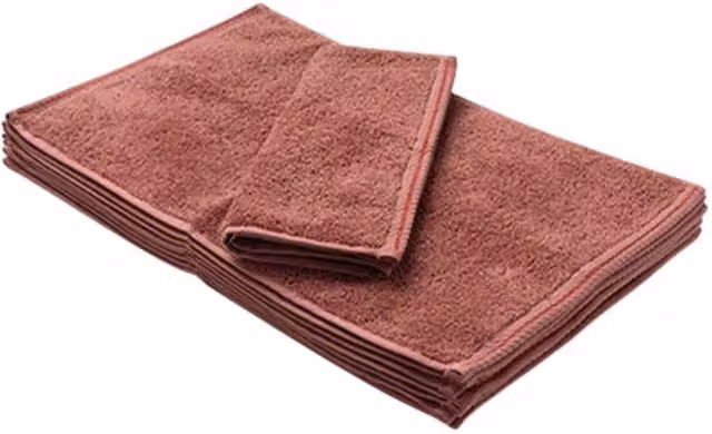 ARTG Cerise Cotton Terrycloth Guest Towel with Border – 1