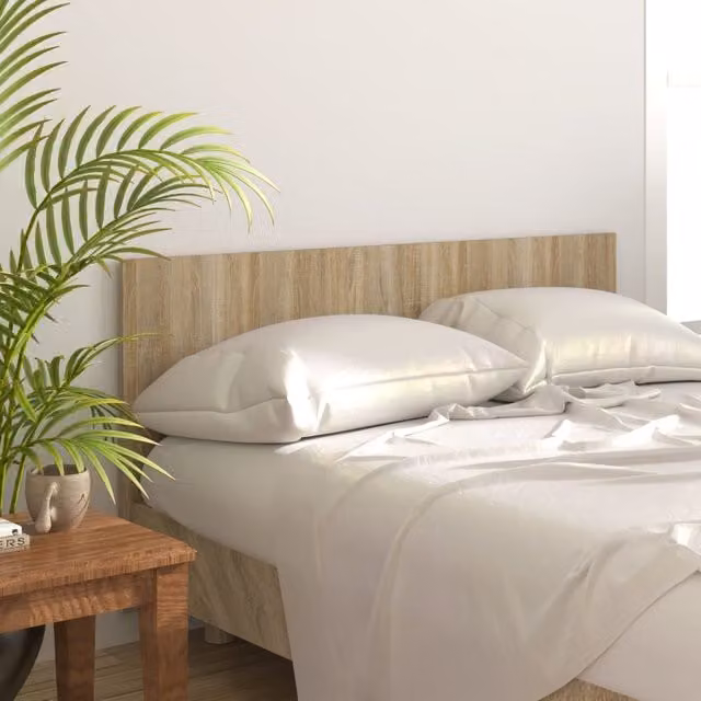Berkfield Home Sonoma Oak Bed Headboard in Brown, W: 160 cm, D: 1.5 cm, H: 80 cm