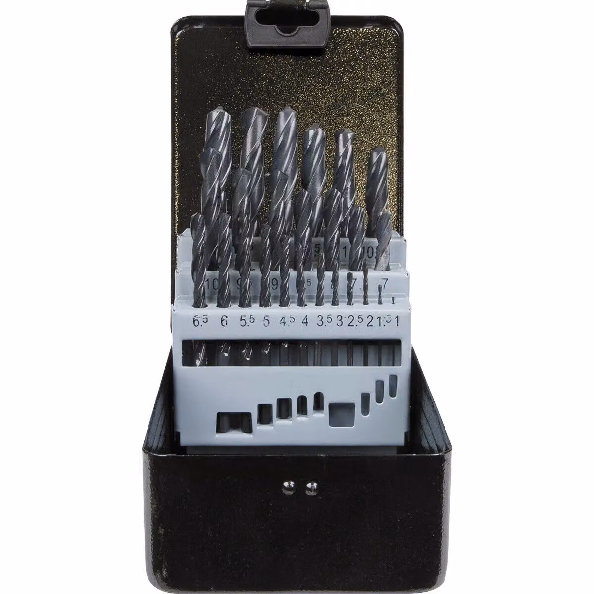 Loops 25 Piece Roll Forged HSS Twist Drill Bit Set in Silver and Multicolour with Storage Case – 3