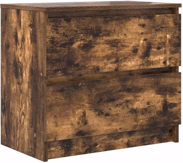 Berkfield Home Smoked Oak TV Cabinet in Brown, W/D/H: 60 x 35 x 54 cm – 1