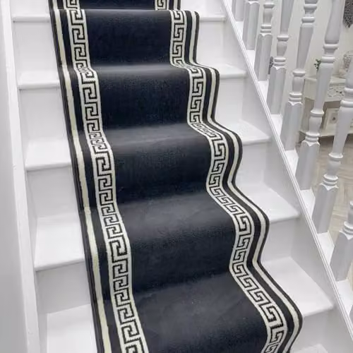 runrug Soft and Durable Stair Runner in Dark Grey, W: 70 cm, L: 450 cm, 9 mm Thick