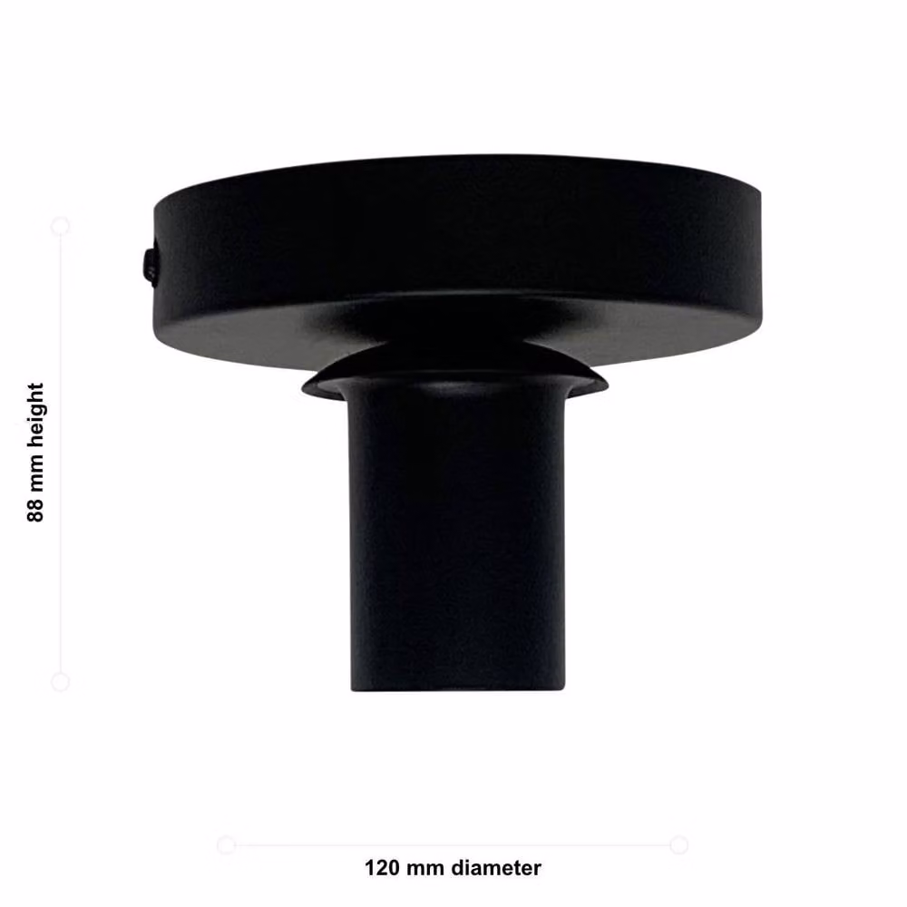 First Choice Lighting Cynthia Black Round LED Ceiling Flush Mount Light – 2