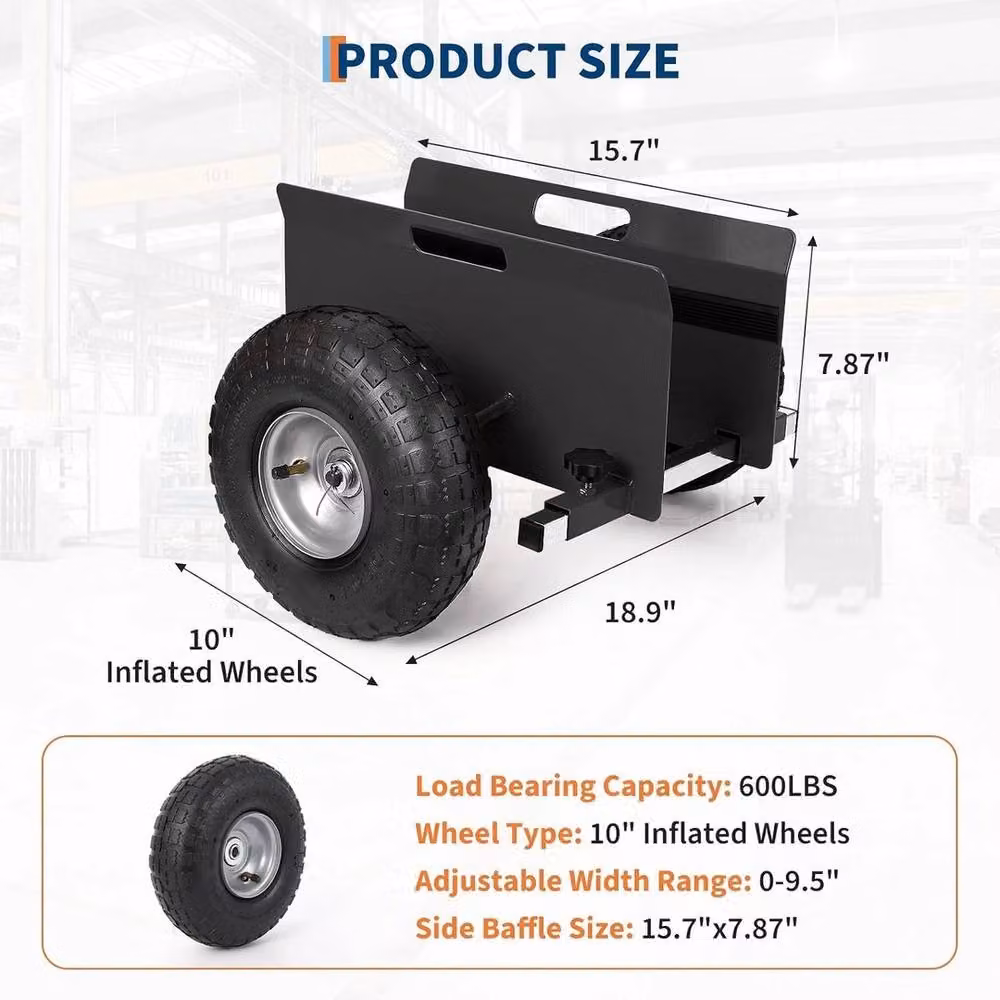 Havendro Drywall Trolley Plasterboard Sheet Cart Dolly in Black – 2