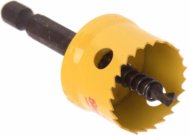 Starrett CSC38 Bimetal Smooth Cutting Hole Saw, 38 mm, Yellow
