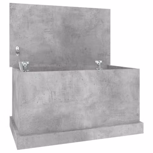 vidaXL Storage Box in Concrete Grey, MDF, W/D/H: 70 x 40 x 38 cm
