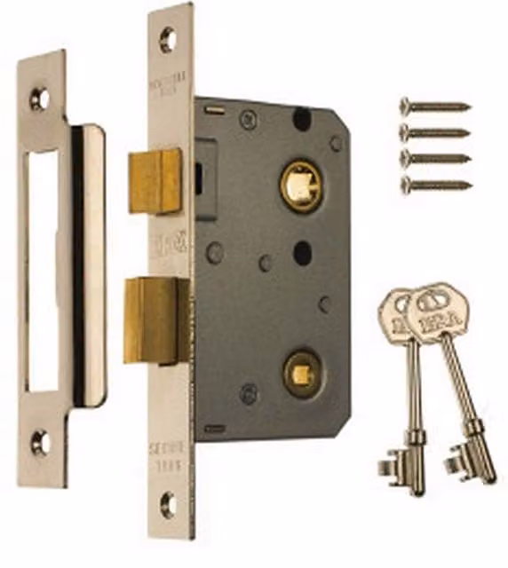 Era Stainless Steel Mortise Bathroom Locks in Silver