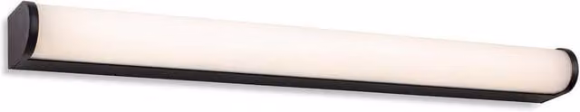 Netlighting Bravo LED Bathroom Wall Light, Black with White Opal Diffuser, IP44, 600 mm