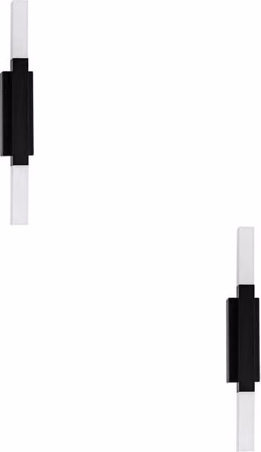Loops 2 Pack Modern Black LED Mirror Wall Lights with Up and Down Lighting – 1