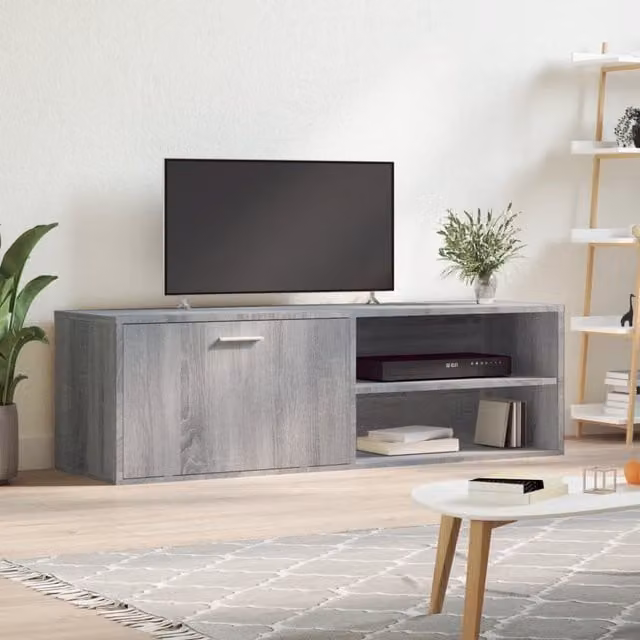 Berkfield Home Grey Sonoma TV Cabinet W/D/H: 120 x 34 x 37 cm – 1