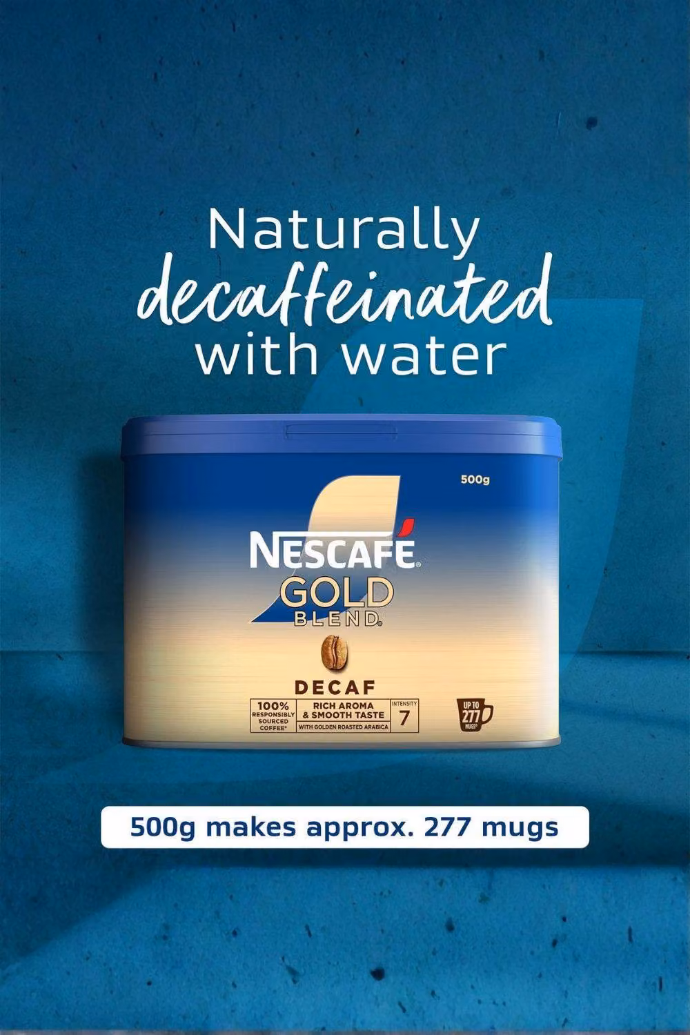 Nescafe Gold Blend Decaf Instant Coffee, 2 x 500g Tins, Brown – 4