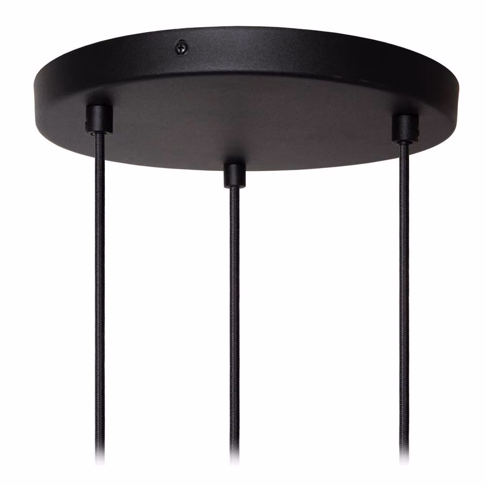 Lucide Maya Fabric Pendant Light, Diameter: 46 cm, Beige and Black – 3