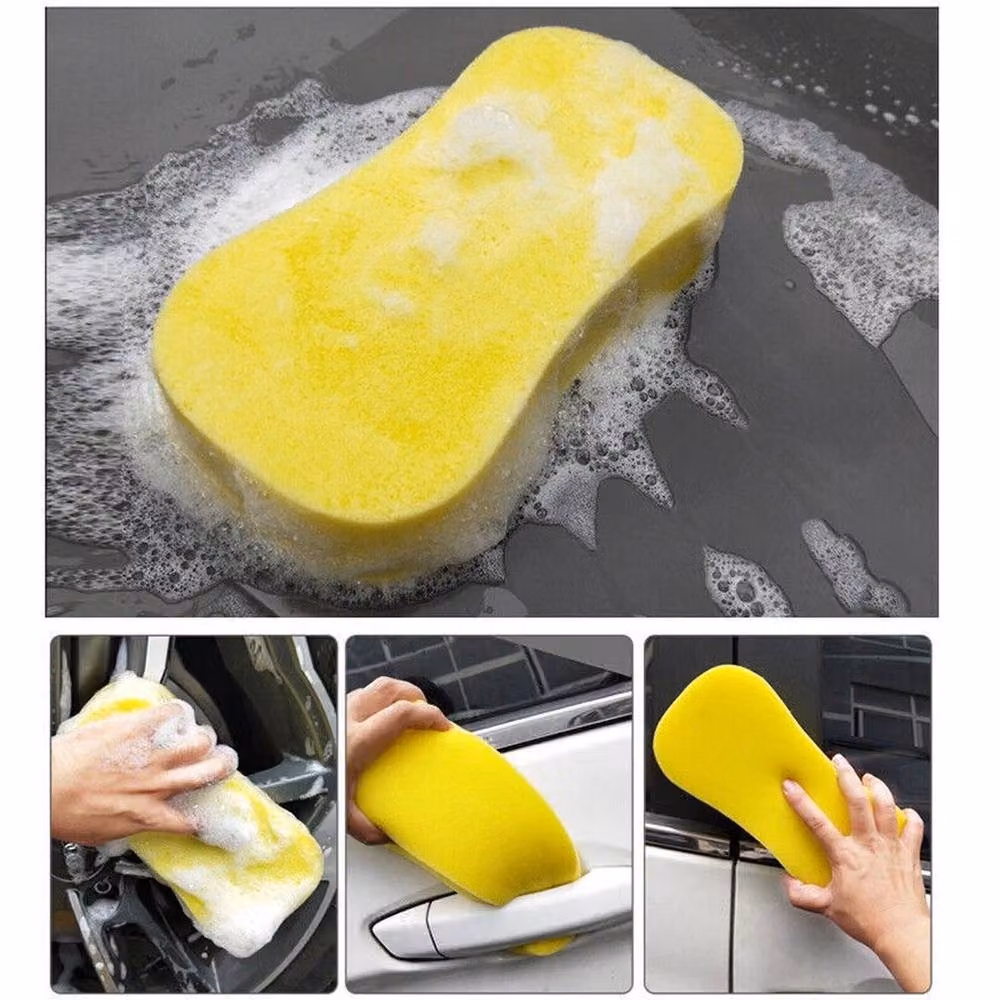 NESTLUNE 12-Piece Jumbo Large Car Wash Sponges in Yellow, W/D/H: 100 x 15 x 15 cm – 3