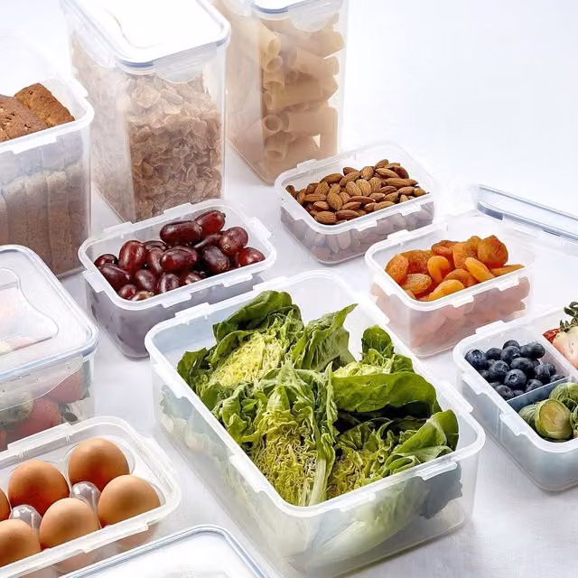 Locknlock Airtight and Leakproof Food Storage Container, 850ml, Transparent