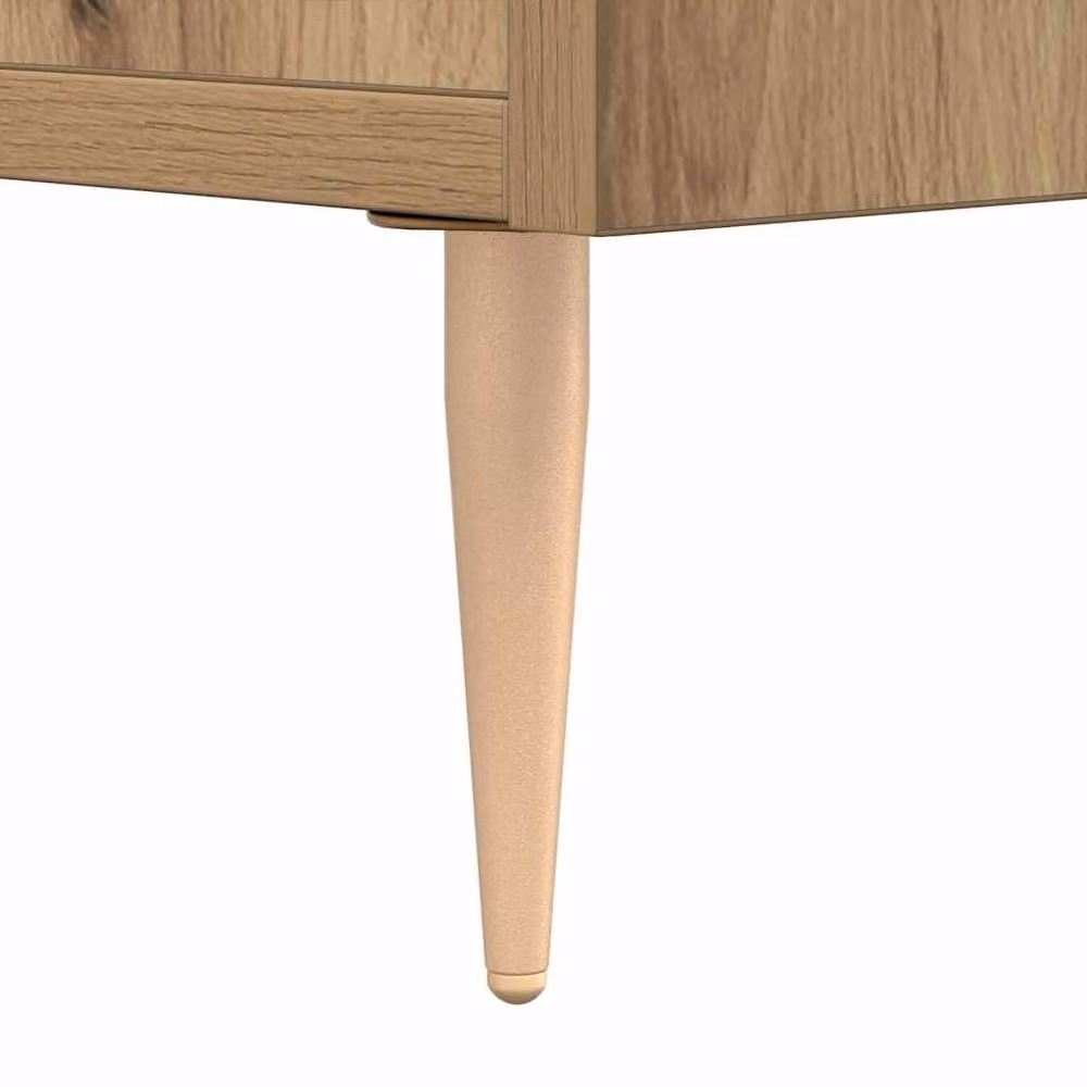 Berkfield Home Artisan Oak Sideboard in Brown, W/D/H: 100 x 36 x 60 cm – 2