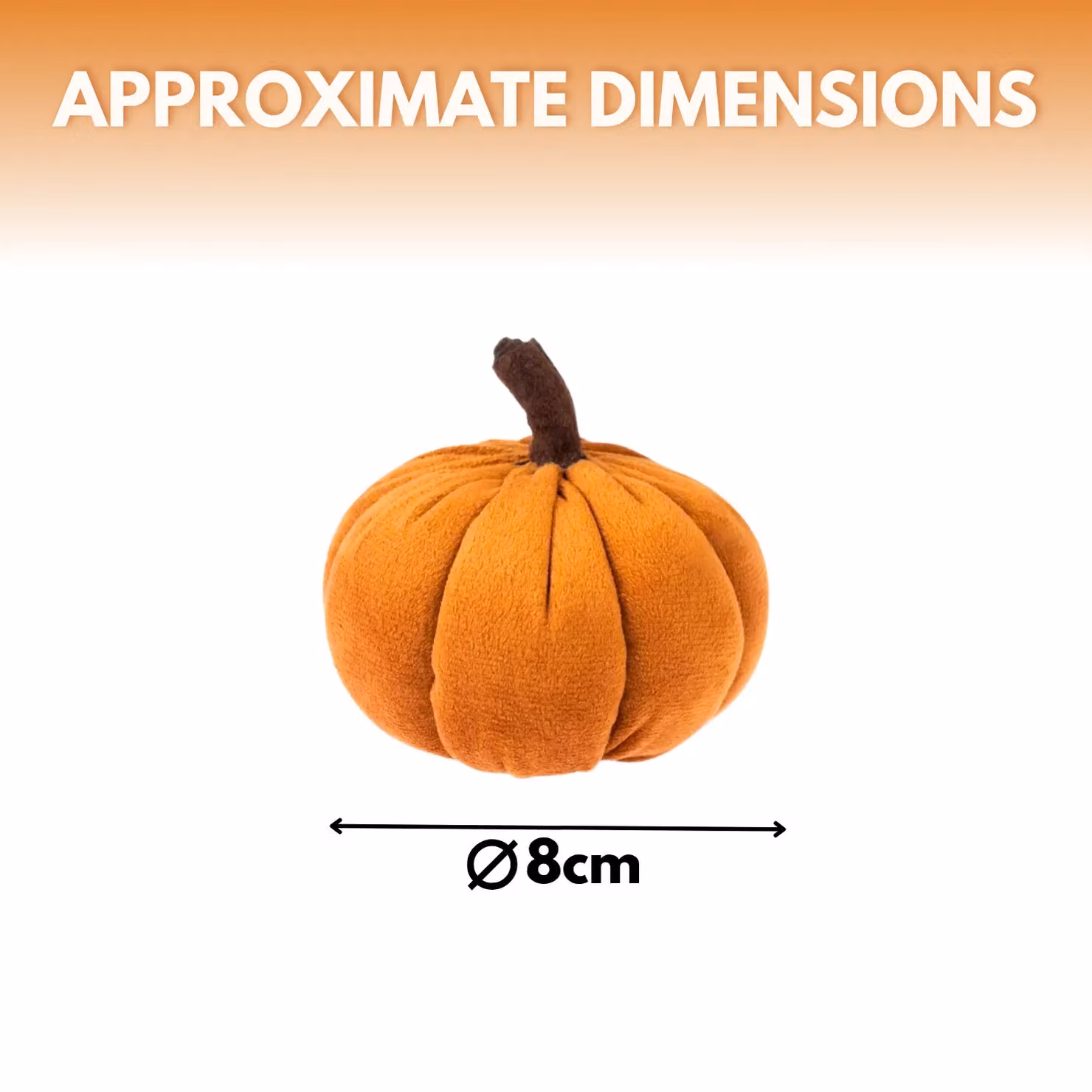 Marco Paul Pack of 7 Orange Autumn Mini Pumpkin Hanging Decorations for Halloween, 8 cm – 2