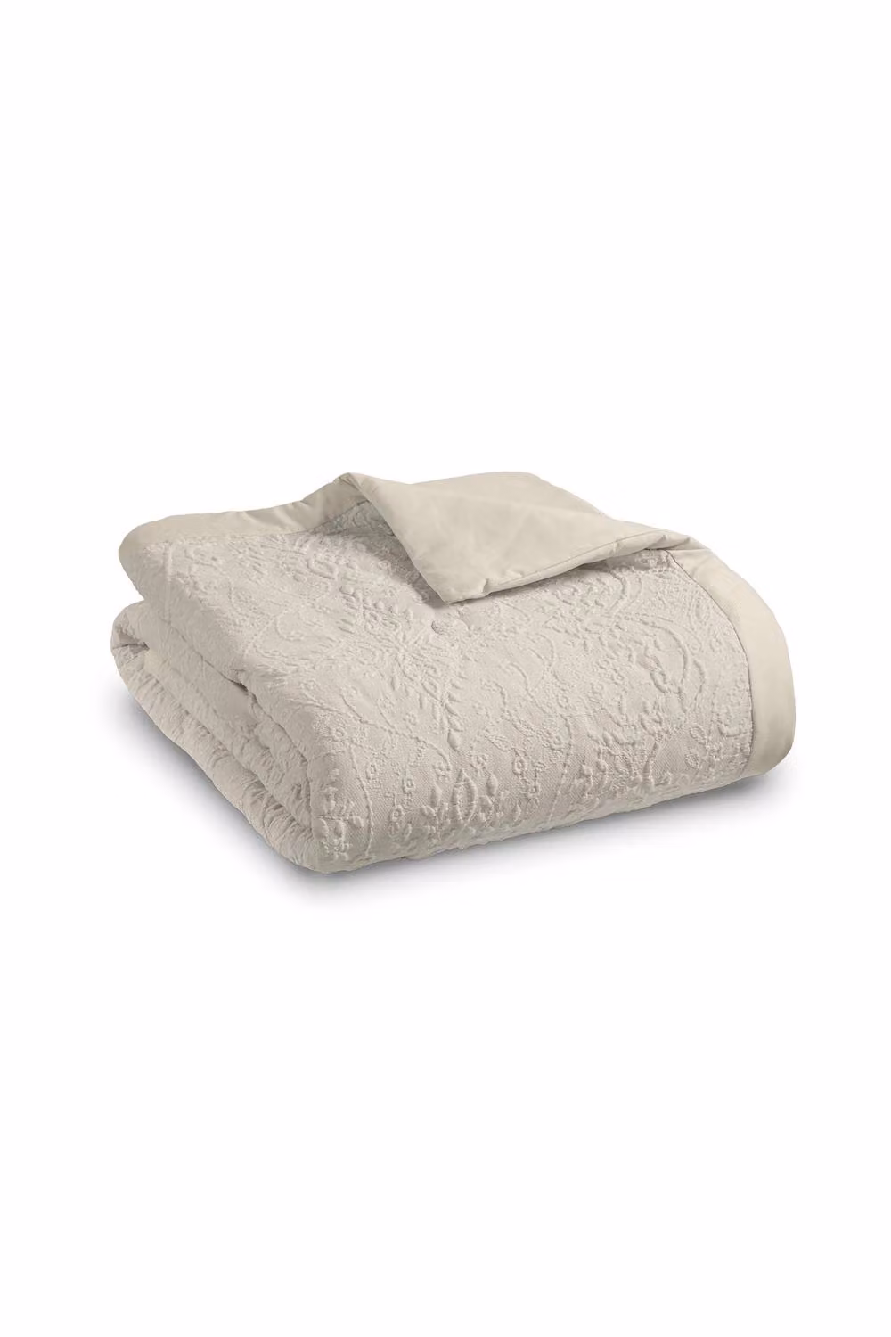 Catherine Lansfield Amelia Jacquard Bedspread in Cream and Beige – 2