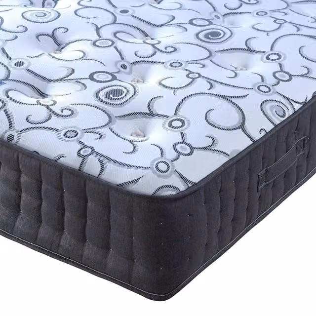 Bedmaster Affinity Hybrid Pocket Sprung Memory Foam Mattress in Anthracite Grey, W/D/H: 90 x 200 cm