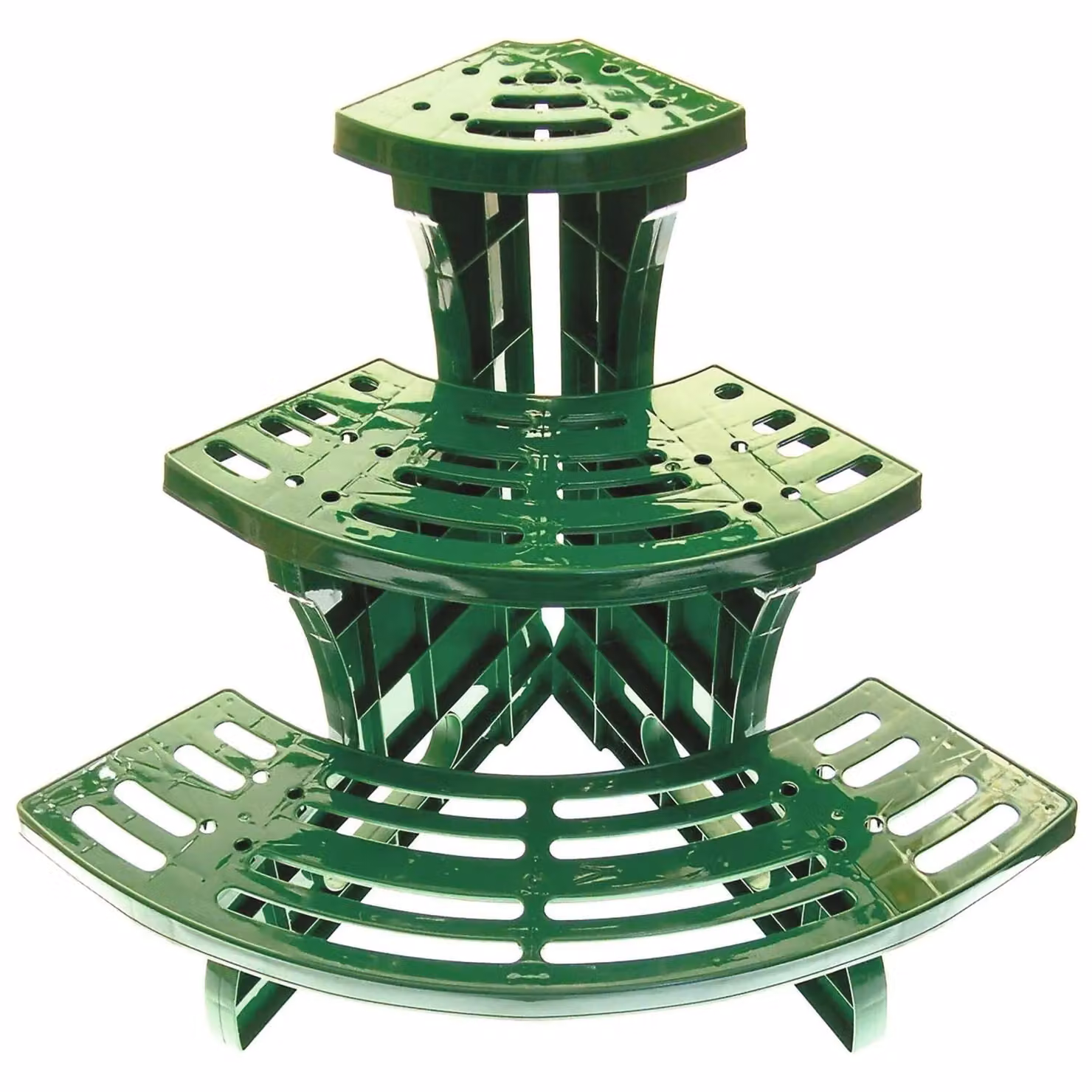 mysmartbuy 3-Tier Green Garden Plant Pot Etagere Corner Display Stand, H 50 cm x W 61 cm x D 38 cm – 3