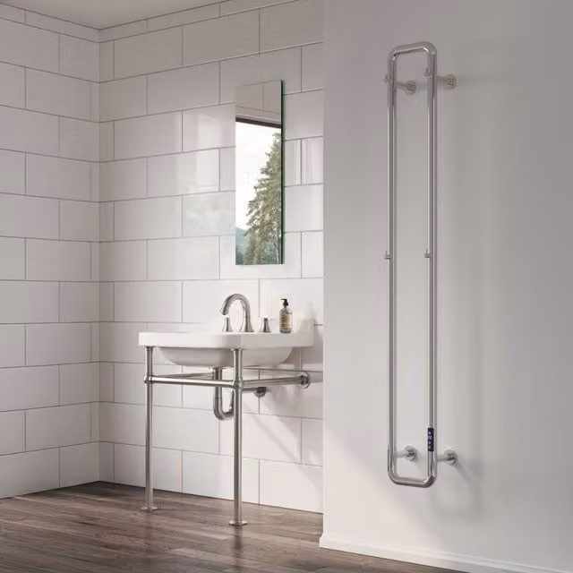 Aquarius DigiTherm Pelmo Dry Electric Radiator with LCD Display, Silver