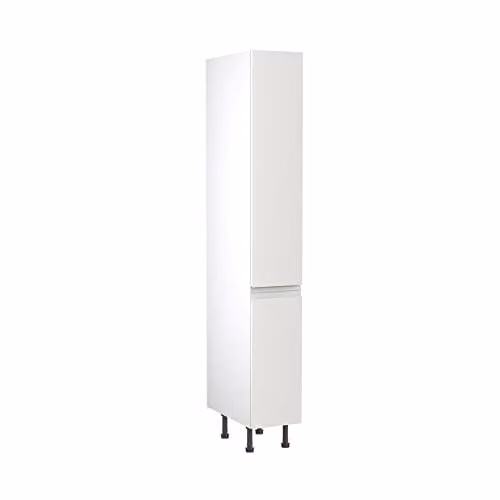 Kitchen Kit White Matt J-Pull Flatpack Bridging Wall Cabinet, W/D/H: 30 x 30 x 212 cm