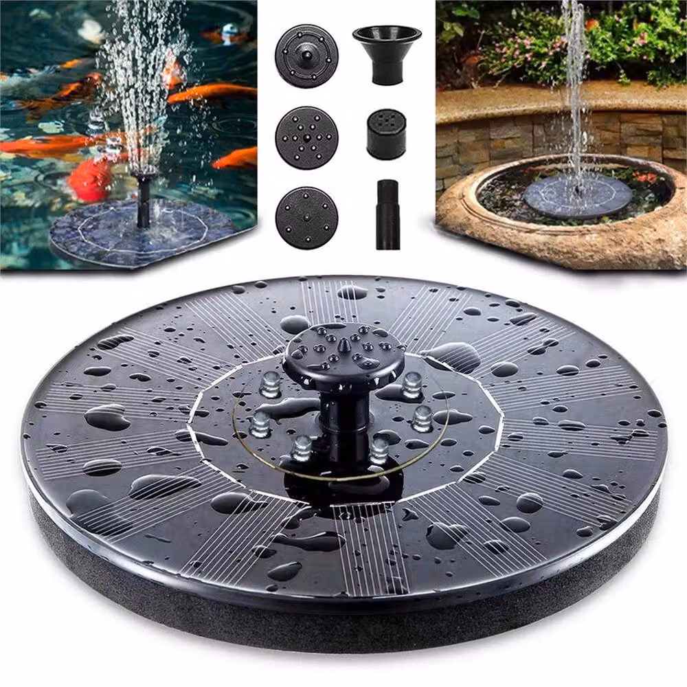 SPETLEK 5.5W Solar Fountain Pump for Garden Ponds, Pools and Aquariums, Black – 3