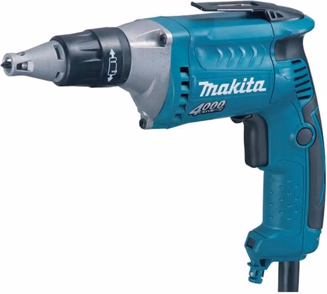 Makita FS4300 1/4in Hex Drywall Screwdriver, Blue and Multi Colour