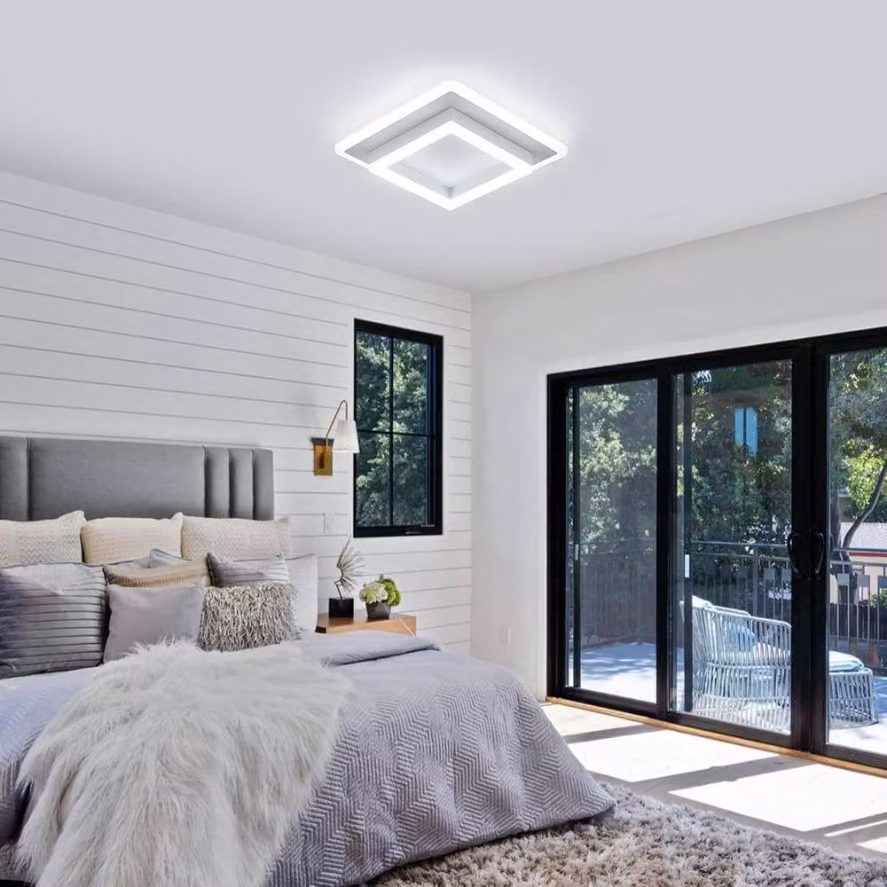 COMELY 30W Square LED Ceiling Light in White with Acrylic Finish – 2