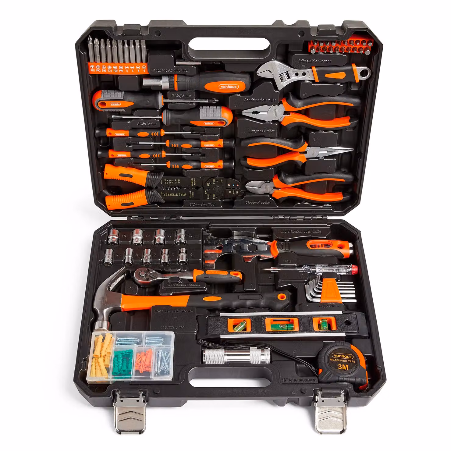VonHaus 120 Piece Home Tool Kit in Black – 5