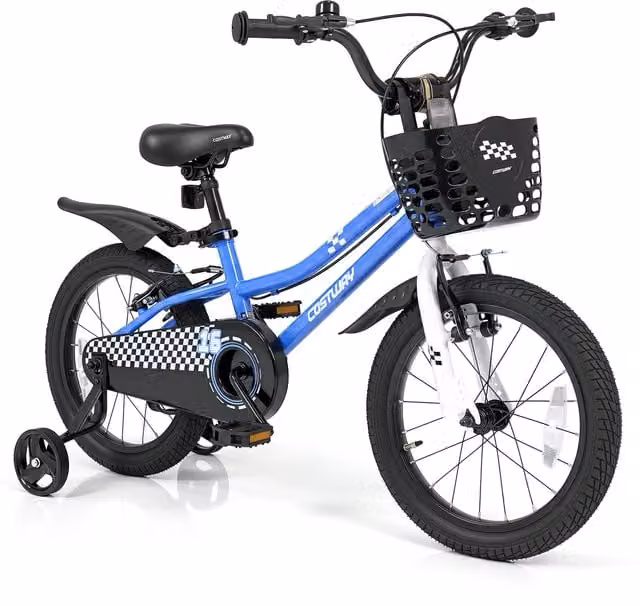 Costway Kid's Bike with Handbrake - Blue