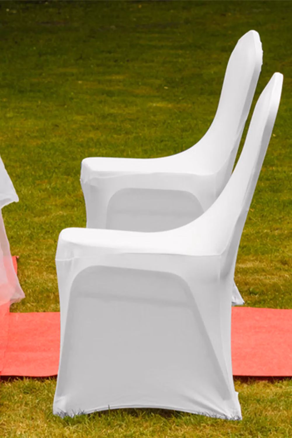 Neel Blue White Stretch Spandex Polyester Dining Chair Cover with Elastic Band – 2