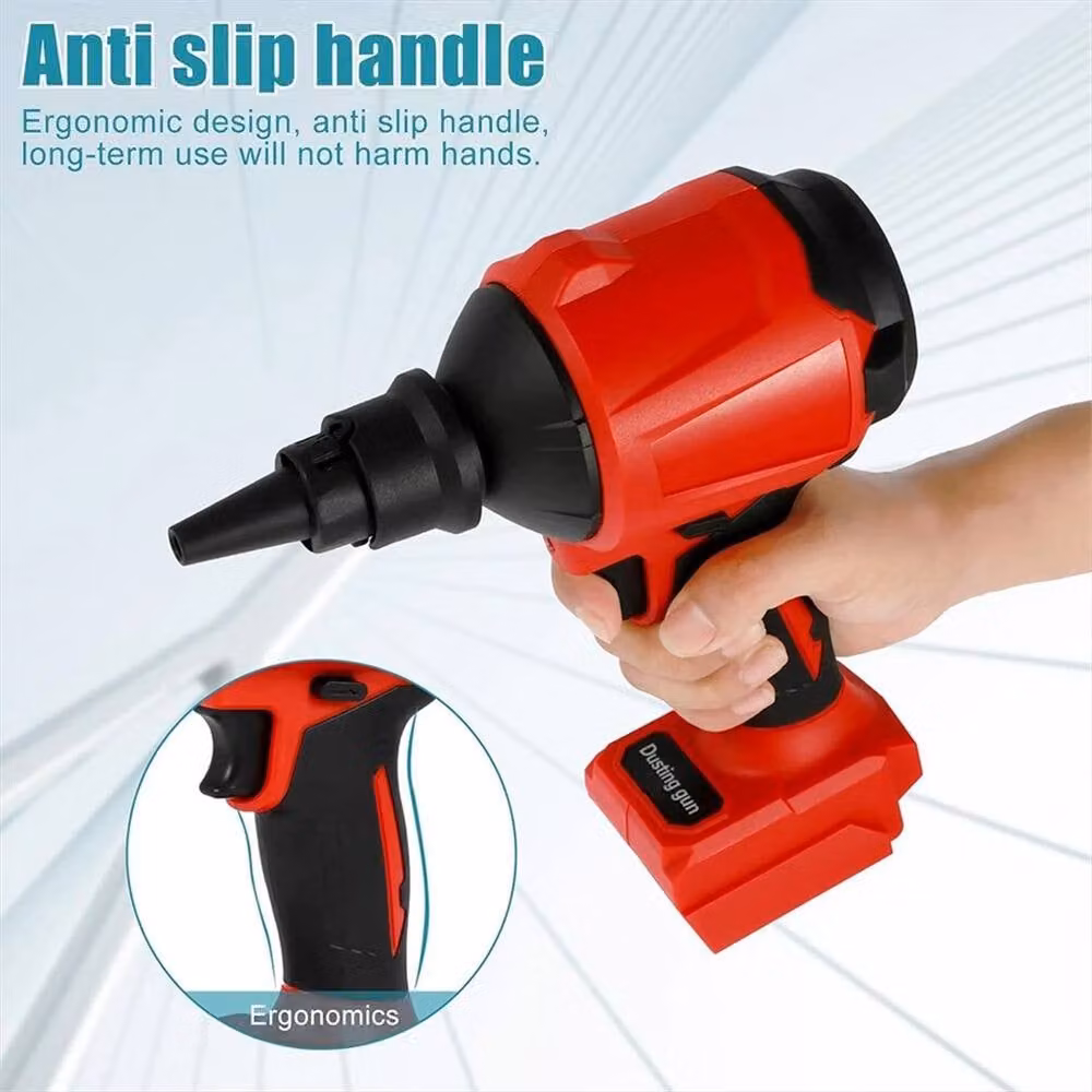 Nordara Red Cordless Blower Inflator Vacuum Multifunction Tool with Rechargeable Battery W/D/H: 100 x 15 x 15 cm – 6