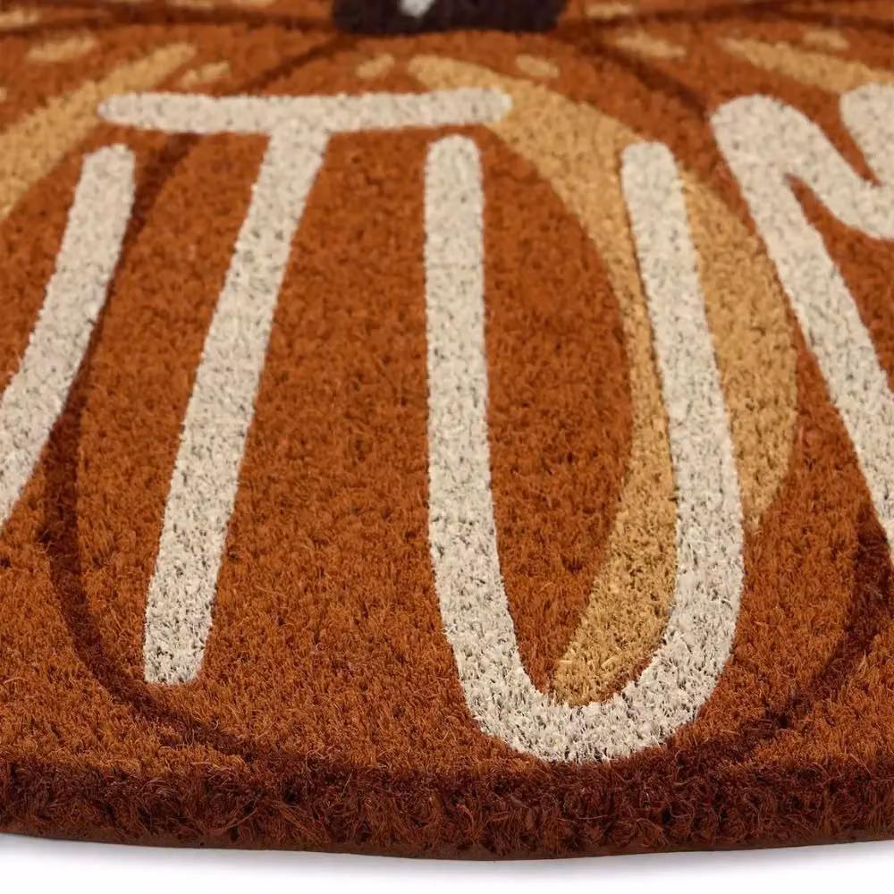 Garden Greatness Autumn Pumpkin Coir Door Mat in Brown – 3