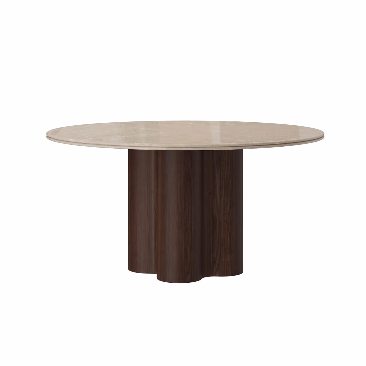 Dome Deco ASELA Round Marble Dining Table in Beige