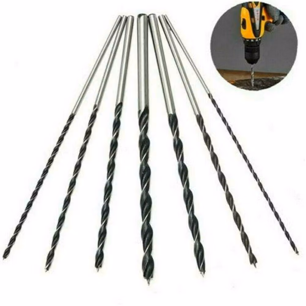 NESTLUNE 15-Piece High-Carbon Steel Fast Cut Wood Auger Drill Set in Black – 2
