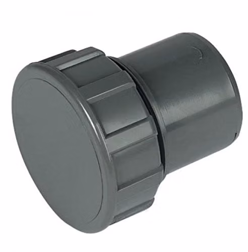 FloPlast Grey 50mm (56mm) 2 inch Screw Waste Access Plug