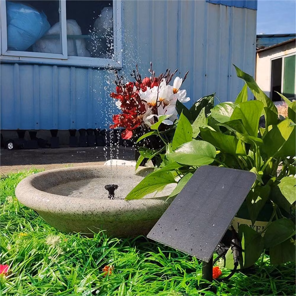 SPETLEK 2.5W Solar Fountain Pump in Black for Garden Ponds, Pools, and Aquariums – 5