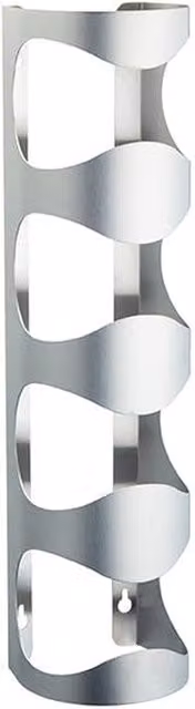 BarCraft Wall Mounted Stainless Steel Wine Rack in Silver