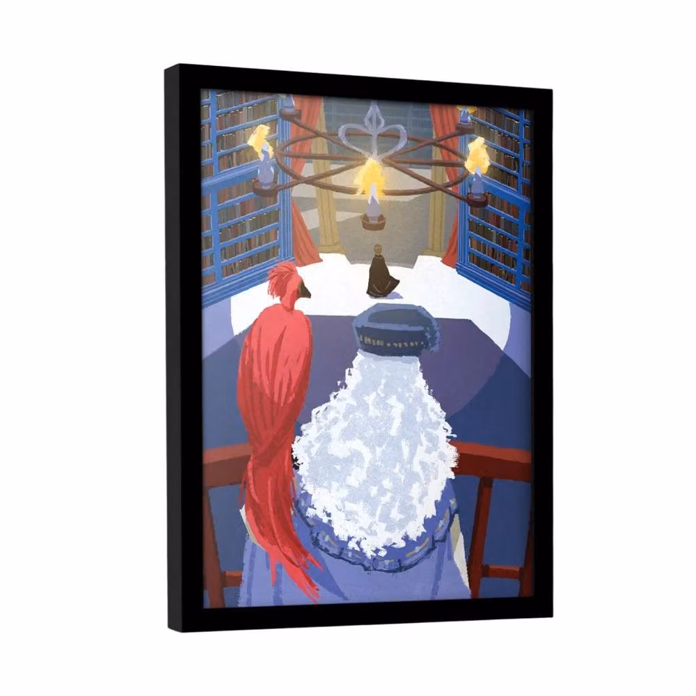 Harry Potter Dumbledore and Fawkes Framed Multicolour Paper Poster – 2