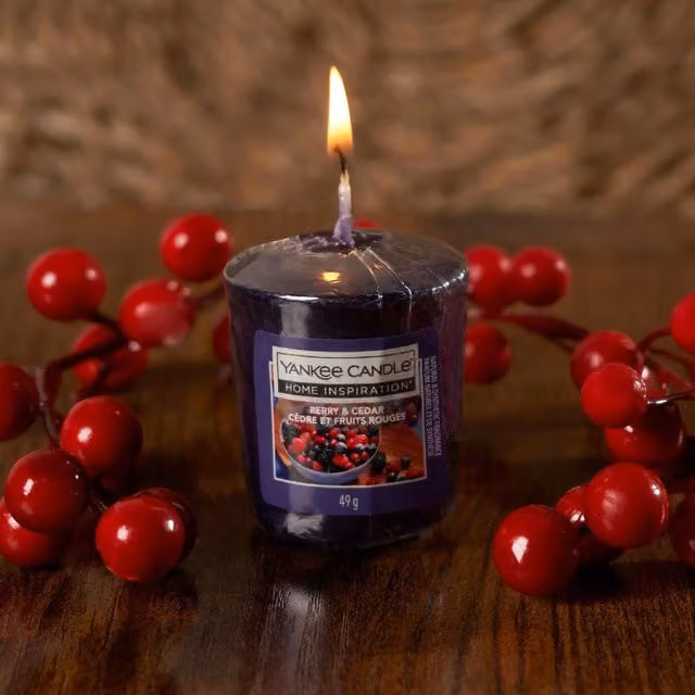 Yankee Candle Highly Scented Votive Wax Scented Candle in Purple